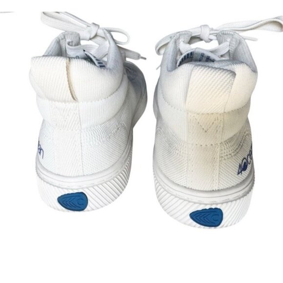 Cariuma 4Ocean Women's Sz 10 Off White Knit High-Top Sneakers Lace Up Casual - Picture 5 of 14